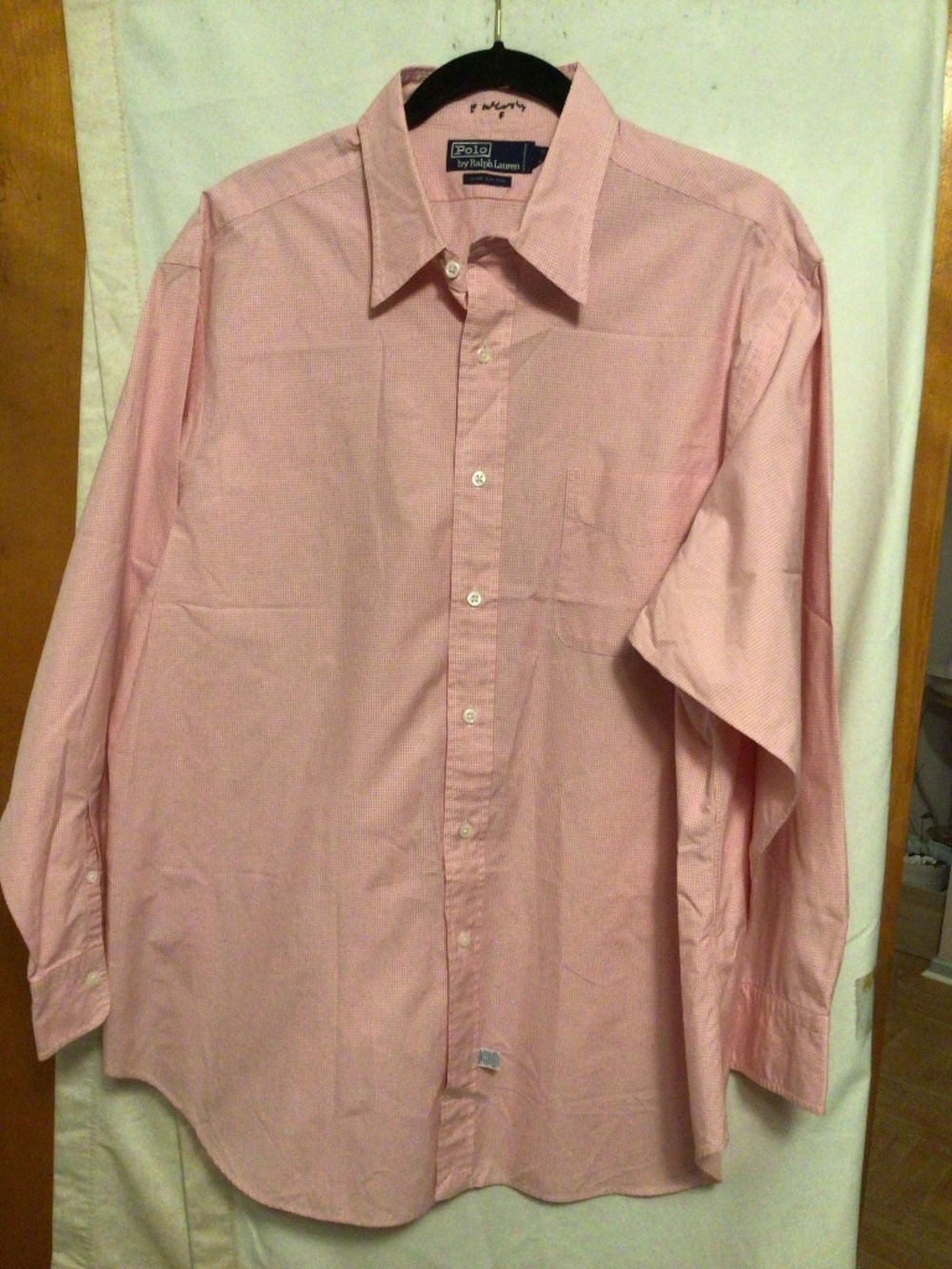 Polo by Ralph Lauren 100% cotton long sleeve dress shirt SZ 17 1/2-33”